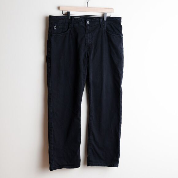 AG Adriano Goldschmied Jeans Mens 36x29 Black The Protege Straight Leg - Picture 1 of 15